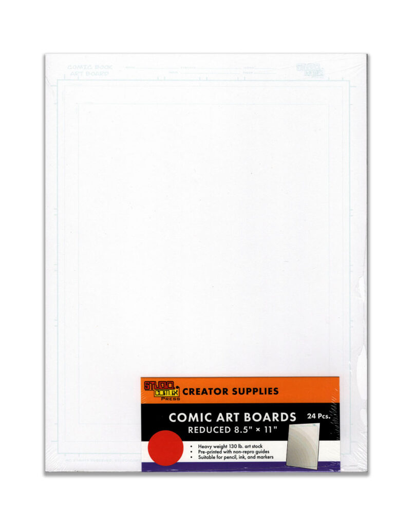 Reduced Letter Sized Comic Art Board Pack