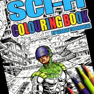 Sci-FiColouringBook-front Sci-Fi Colouring Book