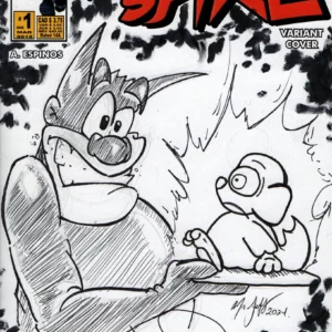 Spike231VariabntCoverandTradingCard-1 The Nightspike #1 Sketch Cover + Sketch Card Original sketch